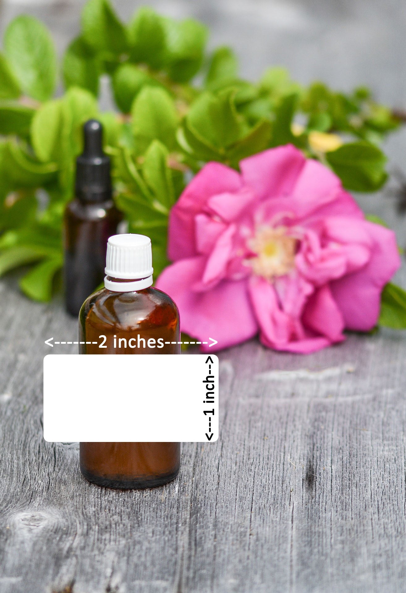 2×1 inch White Waterproof and Oil-Proof Labels - 200 Labels (5 Sheets x 40 Labels)