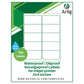 2x4 inch Rectangle Waterproof Labels for Inkjet Printer - 100 Labels (10 Sheets x 10 Labels) (Matte)